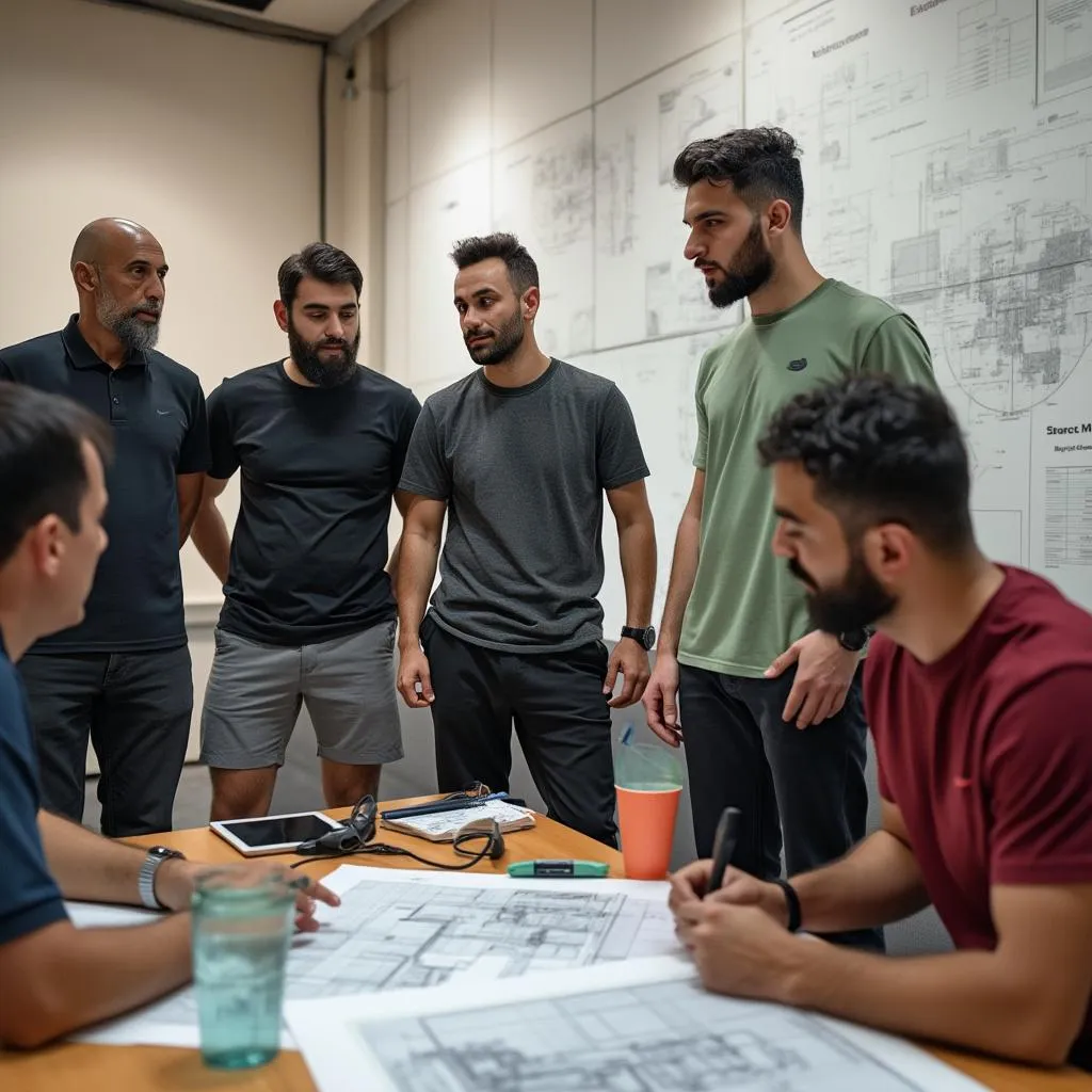 Fundadores de dhabissnoa en una reunión estratégica